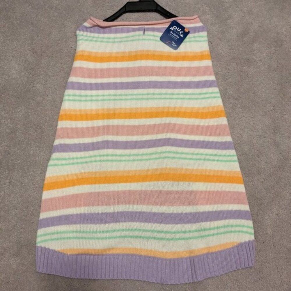 Striped Ribbed Knit Youly Dog Sweater - The Hipster NWT XXXL